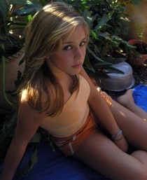 Beautiful blonde girl